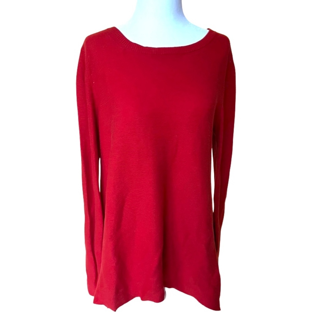 Eileen Fisher red tunic (xs/s/m, red)